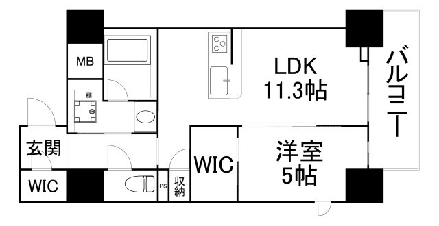 【間取り】 | esteOeste難波元町