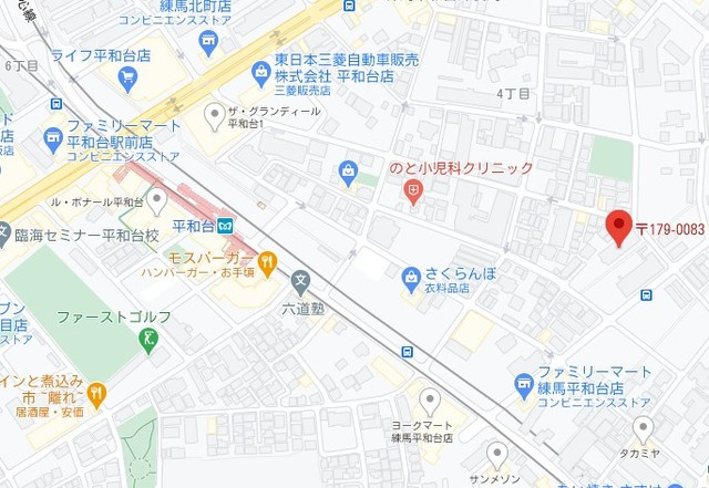 平和台グリーンハイツの地図