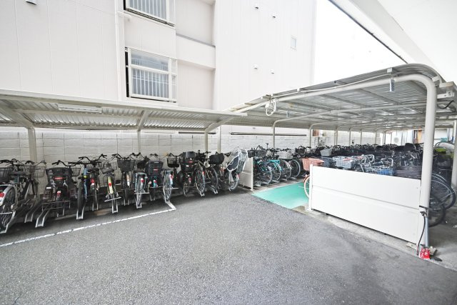 近鉄淀川リバーサイドマンションの駐輪場|現地専用駐輪場です。