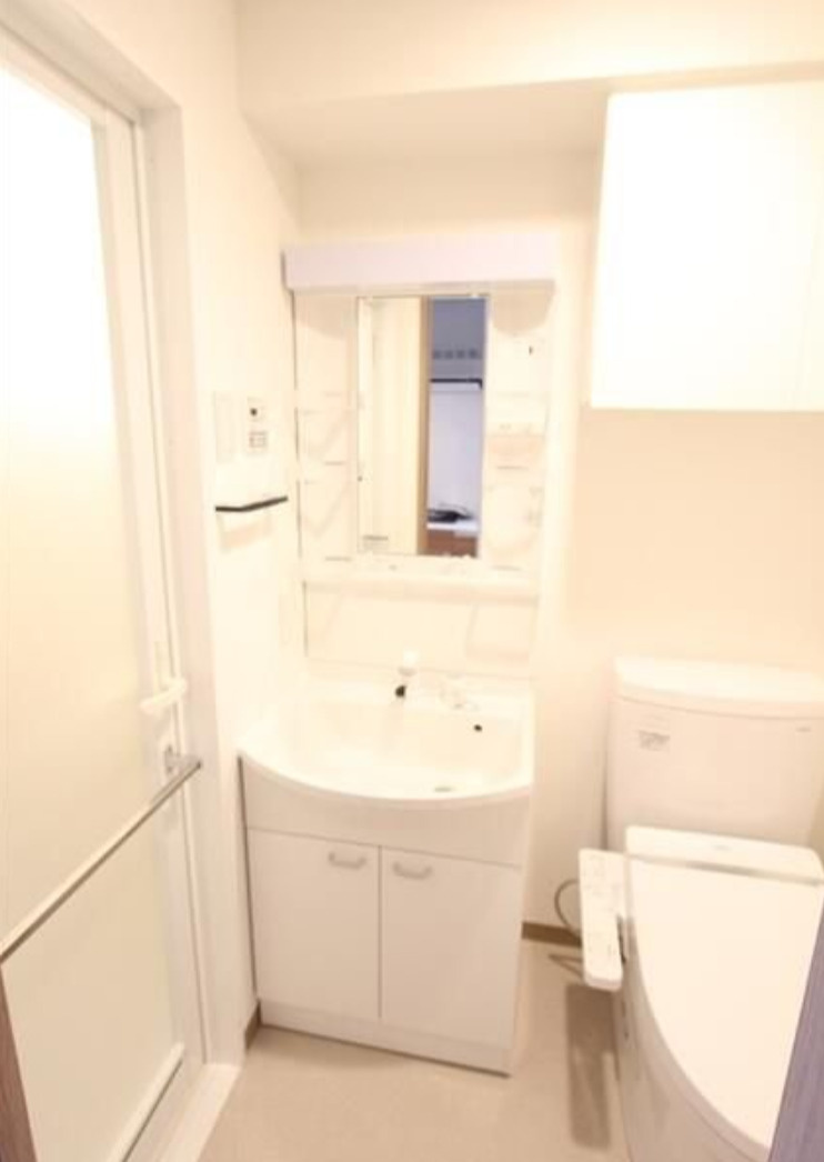 足立区東綾瀬２丁目の賃貸マンションの洗面所