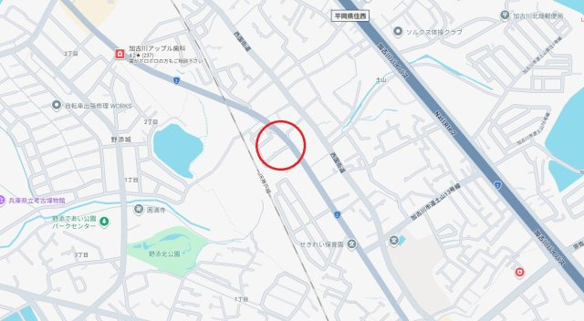 加古川市平岡町土山　　JR「土山駅」徒歩12分の地図