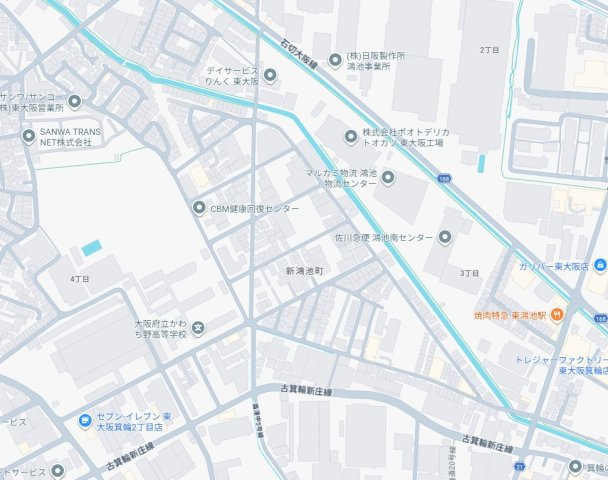 東大阪市新鴻池町　第2期　新築一戸建ての地図