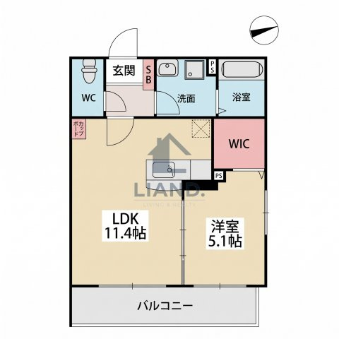 ビハーラ姪浜　内浜小学校区の間取り|ビハーラ姪浜