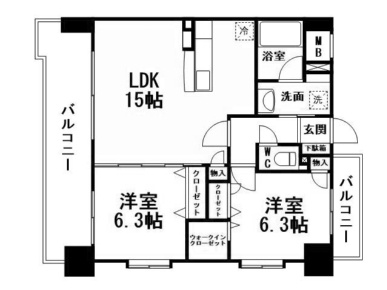 グランヒルズ戸畑の間取り