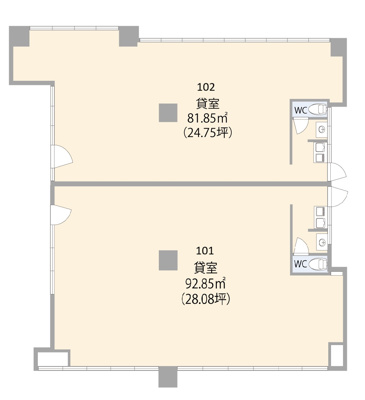 【区画図】 | 学園桜アベニュー2号館ビル