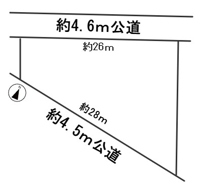 ６４２８４　羽島郡岐南町上印食土地の区画図