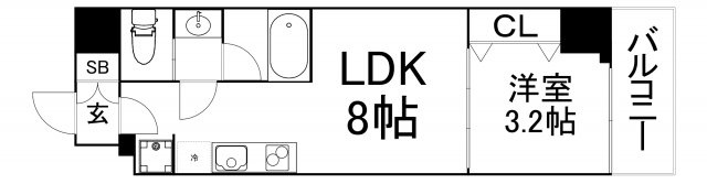【間取り】 | ブエナビスタ西天満
