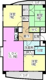 【間取り】 | ファミーユ植田東