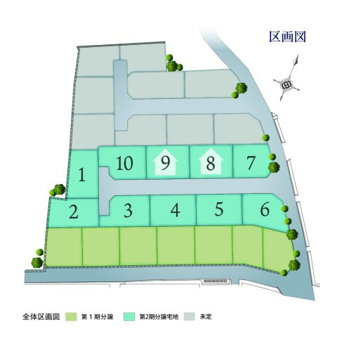 プランタウン清末西町　第2期の区画図