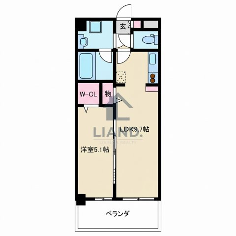 アジリア大濠ウェスト　南当仁小学校区の間取り|アジリア大濠ウェスト