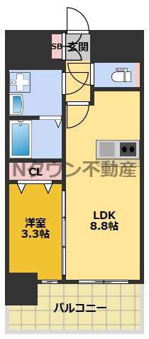 【間取り】 | プレリス今池エルトリア | 間取りです。