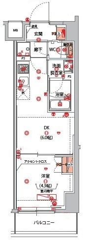 ハーモニーレジデンス山手サウス大塚の間取り