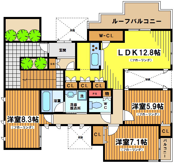 【間取り】 | ラリュエル笹塚