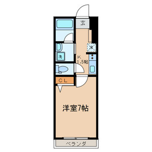 武蔵野市関前３丁目の賃貸マンションの間取り