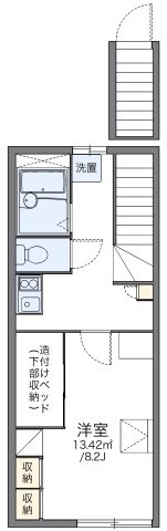 レオパレスｙａｎａｇｉⅢの間取り