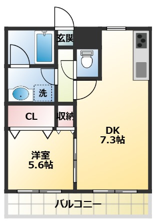 メゾンケンシンの間取り