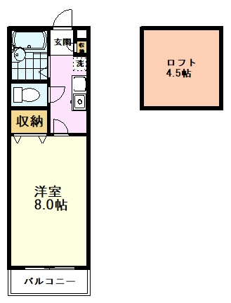 【間取り】 | コア・フォーレストアネックスⅡ