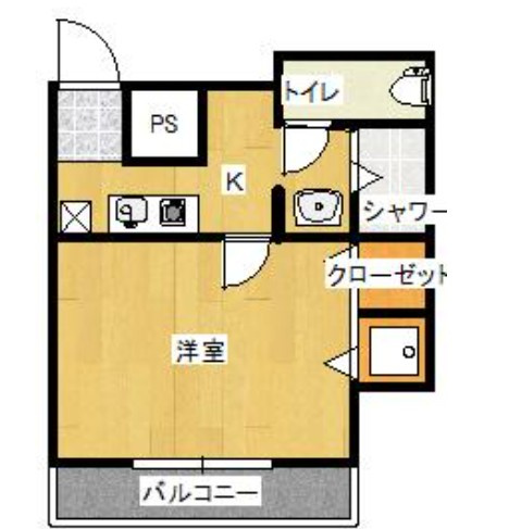 吹田市江坂町１丁目の店舗事務所の間取り