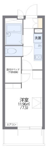 レオパレス南一番の間取り|代表的な間取のため実際の間取とは異なる場合があります