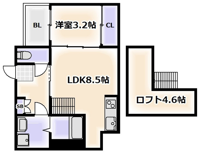 【間取り】 | LOFTRIA 大正
