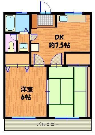 かみやマンションの間取り