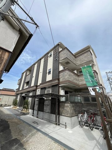 大阪市西淀川区姫島１丁目のアパートの外観|おしゃれな外観です