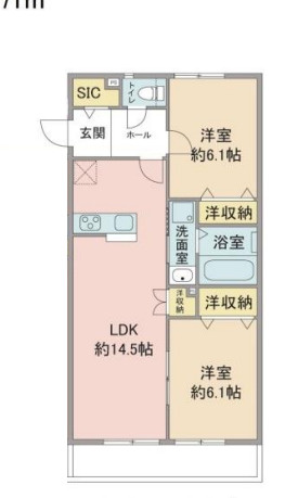 小平市学園東町のアパートの間取り