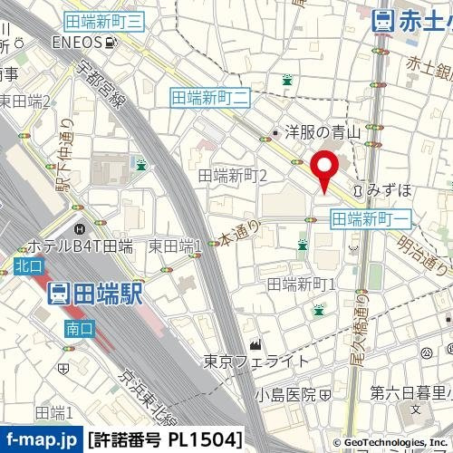 アドバンスコート田端の地図
