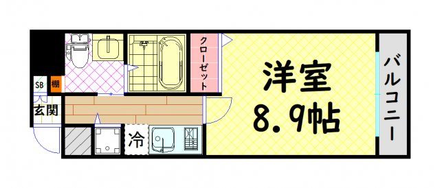 【間取り】 | ディナスティ松屋町Ⅱ
