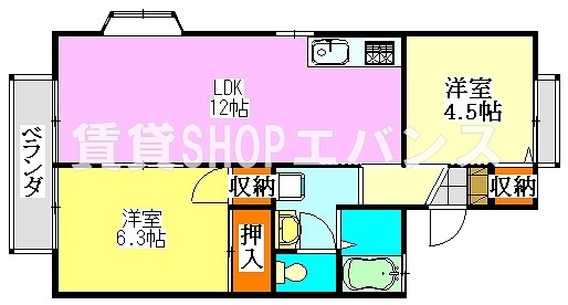 【間取り】 | セジュール習志野