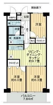 ニューライフマンション木場の間取り|間取りです。