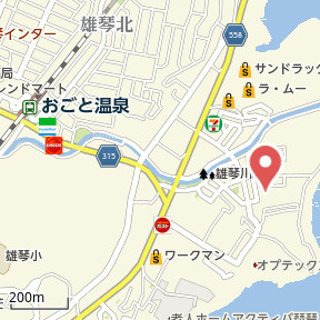 【地図】 | 雄琴⑤貸家U邸　2F