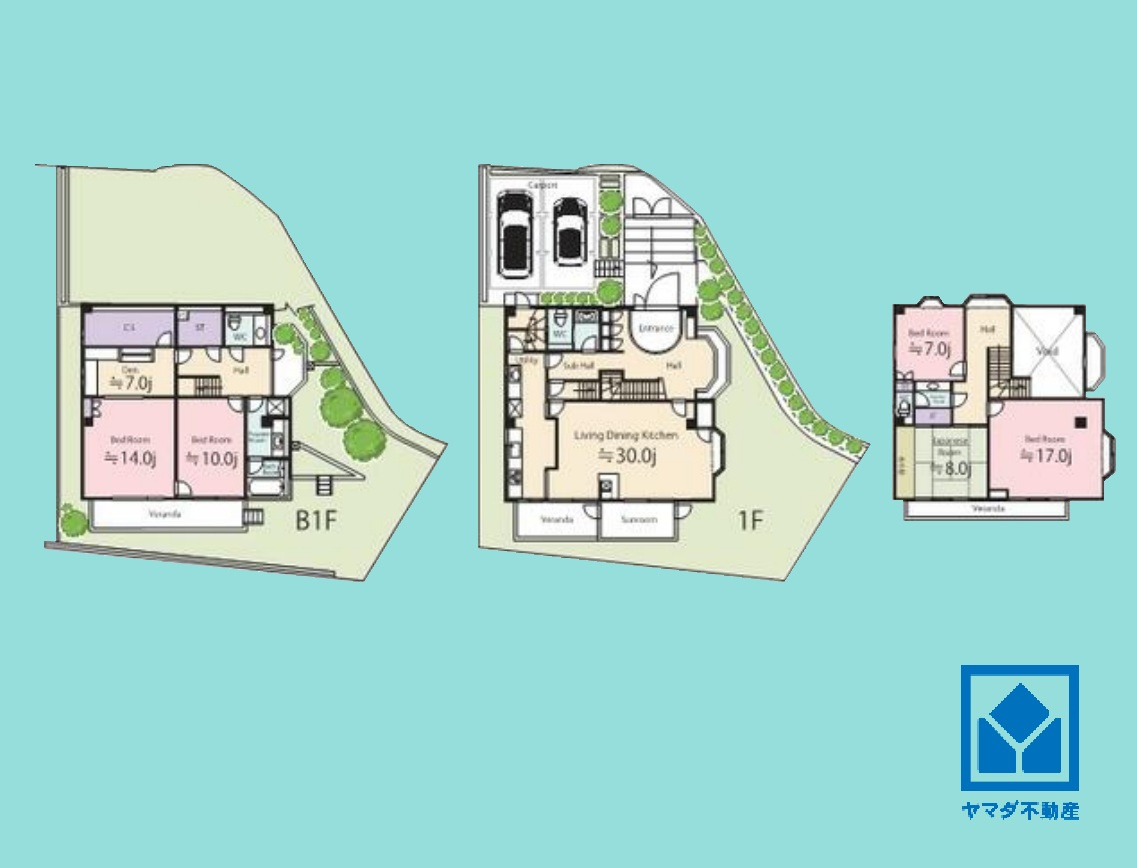 西宮市苦楽園二番町の間取り