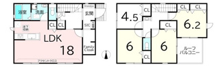 【間取り】 | リナージュ ネクスジー 大和高田市今里町 01期 全2棟 2号棟