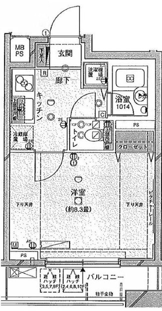ウィンシティ上野タワーの間取り|間取りです。