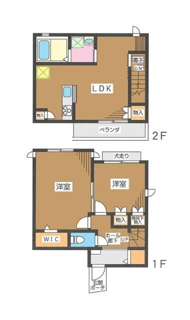 バルコンソアの間取り|間取りです。
