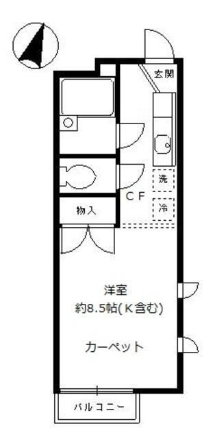 コルシード祐天寺の間取り