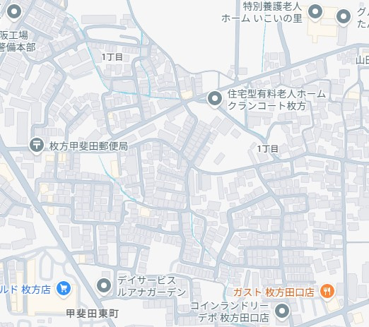 枚方市田口　第6期　新築一戸建ての地図