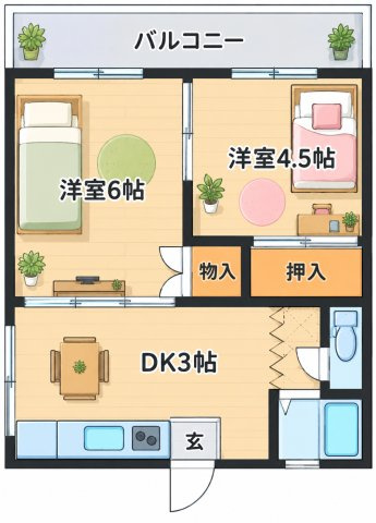 【間取り】 | シャーメゾン山中
