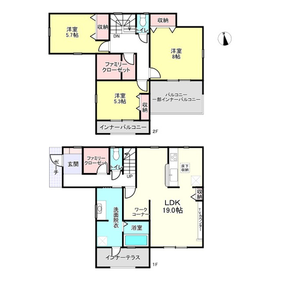 【間取り】 | 姫路市砥堀8期/全4棟