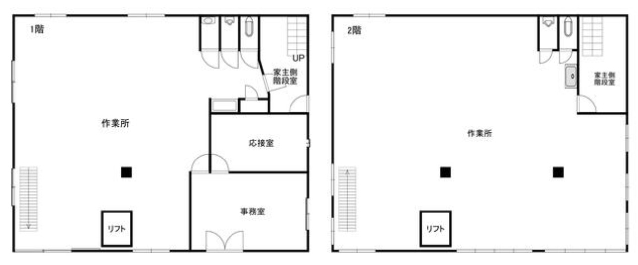 鷺洲４丁目店舗事務所の間取り
