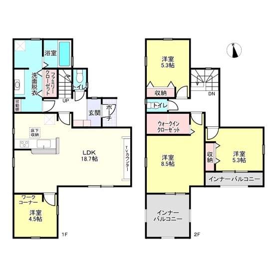 【間取り】 | 姫路市砥堀8期/全4棟