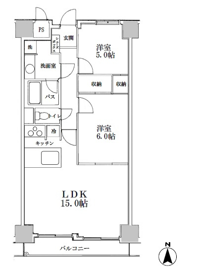 【間取り】 | 朝日広尾マンション