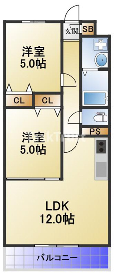 【間取り】 | フェリオ永田