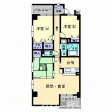 ＳＱｕａｒｅ今里の間取り|間取図