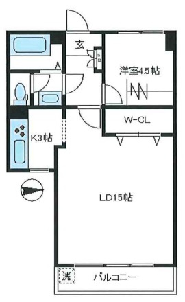 湯島武蔵野マンションの間取り