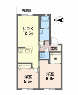 【間取り】 | アルカディア辻町　A.B棟
