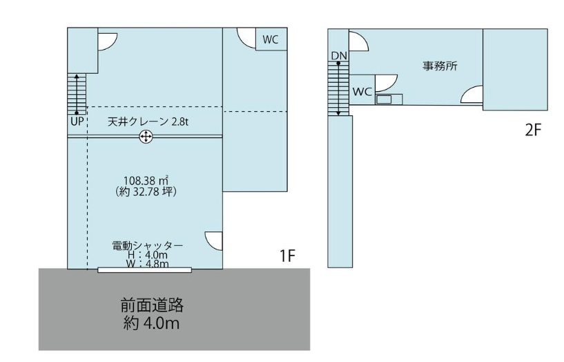 長瀬町１丁目倉庫の間取り
