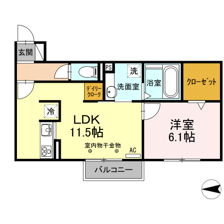 プレミール小坂井の間取り