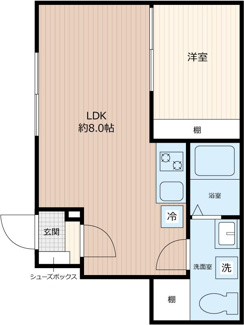 【間取り】 | シオンＢ棟 | 間取りです。